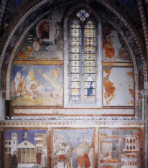 GIOTTO di Bondone Frescoes in the fourth bay of the nave Sweden oil painting art